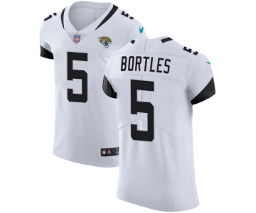 Nike Jacksonville Jaguars #5 Blake Bortles White Men's Stitched NFL Vapor Untouchable Elite Jersey