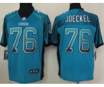 Nike Jacksonville Jaguars #76 Luke Joeckel Drift Fashion Green Elite Jersey