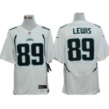 Nike Jacksonville Jaguars #89 Marcedes Lewis White Elite Jersey