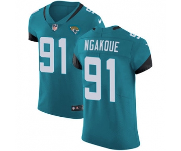 Nike Jacksonville Jaguars #91 Yannick Ngakoue Teal Green Team Color Men's Stitched NFL Vapor Untouchable Elite Jersey