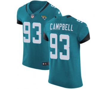 Nike Jacksonville Jaguars #93 Calais Campbell Teal Green Team Color Men's Stitched NFL Vapor Untouchable Elite Jersey