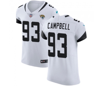 Nike Jacksonville Jaguars #93 Calais Campbell White Men's Stitched NFL Vapor Untouchable Elite Jersey