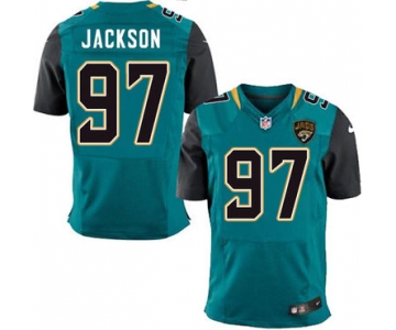 Nike Jaguars #97 Malik Jackson Teal Green Team Color Men's Stitched NFL Elite Jersey