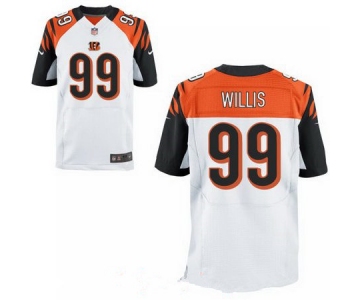 Men's 2017 NFL Draft Cincinnati Bengals #99 Jordan Willis White Road Stitched NFL Nike Elite Jersey