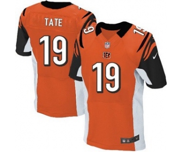 Men's Cincinnati Bengals #19 Brandon Tate Orange Alternate NFL Nike Elite Jersey