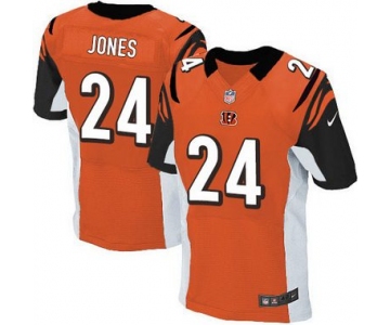 Men's Cincinnati Bengals #24 Adam Jones Orange Alternate NFL Nike Elite Jersey