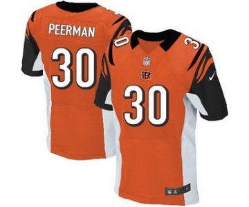 Men's Cincinnati Bengals #30 Cedric Peerman Orange Alternate NFL Nike Elite Jersey