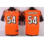 Men's Cincinnati Bengals #54 Bob Johnson Orange Retired Player NFL Nike Elite Jersey