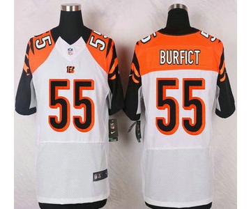 Men's Cincinnati Bengals #55 Vontaze Burfict White Road NFL Nike Elite Jersey