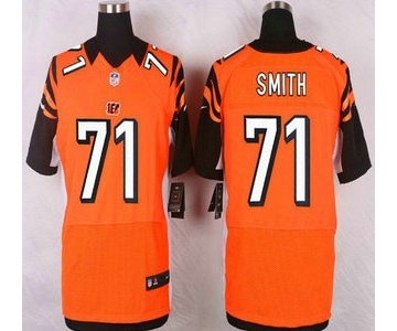 Men's Cincinnati Bengals #71 Andre Smith Orange Alternate NFL Nike Elite Jersey