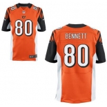 Men's Cincinnati Bengals #80 Michael Bennett Orange Alternate NFL Nike Elite Jersey