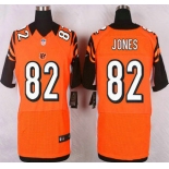 Men's Cincinnati Bengals #82 Marvin Jones Orange Alternate NFL Nike Elite Jersey
