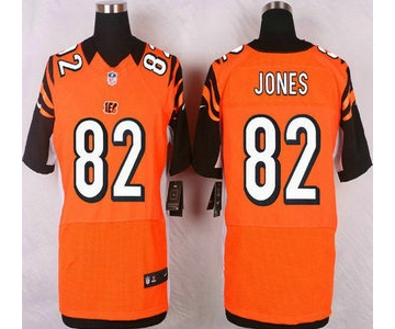 Men's Cincinnati Bengals #82 Marvin Jones Orange Alternate NFL Nike Elite Jersey