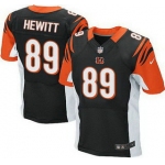 Men's Cincinnati Bengals #89 Ryan Hewitt Black Team Color NFL Nike Elite Jersey