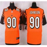 Men's Cincinnati Bengals #90 Michael Johnson Orange Alternate NFL Nike Elite Jersey