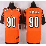 Men's Cincinnati Bengals #90 Michael Johnson Orange Alternate NFL Nike Elite Jersey