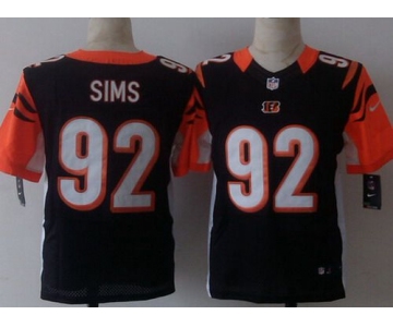 Men's Cincinnati Bengals #92 Pat Sims Nike Black Elite Jersey