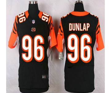 Men's Cincinnati Bengals #96 Carlos Dunlap Black Team Color NFL Nike Elite Jersey