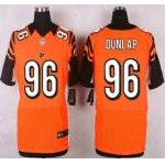 Men's Cincinnati Bengals #96 Carlos Dunlap Orange Alternate NFL Nike Elite Jersey