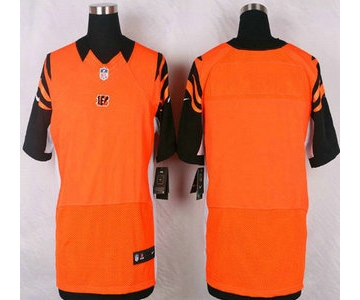 Men's Cincinnati Bengals Blank Orange Alternate NFL Nike Elite Jersey