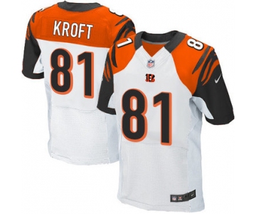 Nike Bengals #81 Tyler Kroft White Men's Stitched NFL Elite Jersey