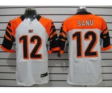 Nike Cincinnati Bengals #12 Mohamed Sanu White Elite Jersey