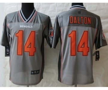 Nike Cincinnati Bengals #14 Andy Dalton 2013 Gray Vapor Elite Jersey