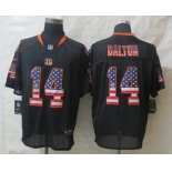 Nike Cincinnati Bengals #14 Andy Dalton 2014 USA Flag Fashion Black Elite Jersey