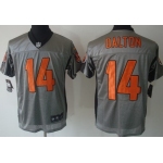 Nike Cincinnati Bengals #14 Andy Dalton Gray Shadow Elite Jersey