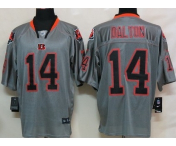 Nike Cincinnati Bengals #14 Andy Dalton Lights Out Gray Elite Jersey