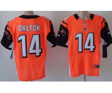 Nike Cincinnati Bengals #14 Andy Dalton Orange Elite Jersey