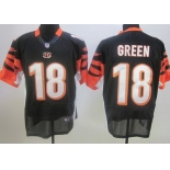 Nike Cincinnati Bengals #18 A.J. Green Black Elite Jersey