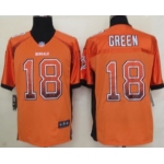 Nike Cincinnati Bengals #18 A.J. Green Drift Fashion Orange Elite Jersey