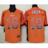 Nike Cincinnati Bengals #18 A.J. Green Drift Fashion Orange Elite Jersey