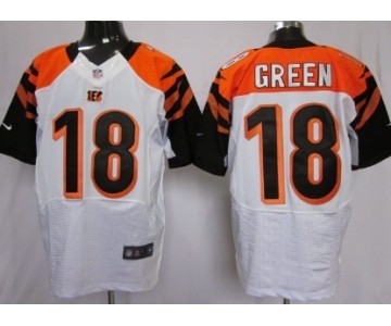 Nike Cincinnati Bengals #18 A.J. Green White Elite Jersey