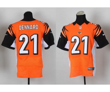 Nike Cincinnati Bengals #21 Darqueze Dennard Orange Elite Jersey