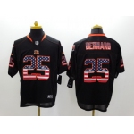 Nike Cincinnati Bengals #25 Giovani Bernard 2014 USA Flag Fashion Black Elite Jersey