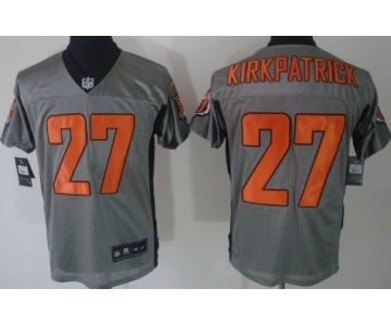 Nike Cincinnati Bengals #27 Dre Kirkpatrick Gray Shadow Elite Jersey