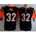 Nike Cincinnati Bengals #32 Jeremy Hill Black Elite Jersey