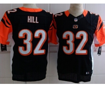 Nike Cincinnati Bengals #32 Jeremy Hill Black Elite Jersey