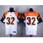 Nike Cincinnati Bengals #32 Jeremy Hill White Elite Jersey