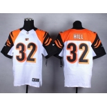 Nike Cincinnati Bengals #32 Jeremy Hill White Elite Jersey