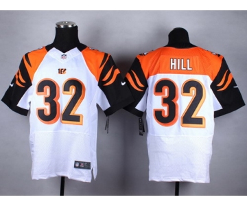 Nike Cincinnati Bengals #32 Jeremy Hill White Elite Jersey