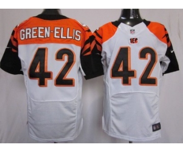 Nike Cincinnati Bengals #42 BenJarvus Green-Ellis White Elite Jersey