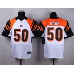 Nike Cincinnati Bengals #50 A.J. Hawk White Elite Jersey