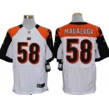 Nike Cincinnati Bengals #58 Rey Maualuga White Elite Jersey