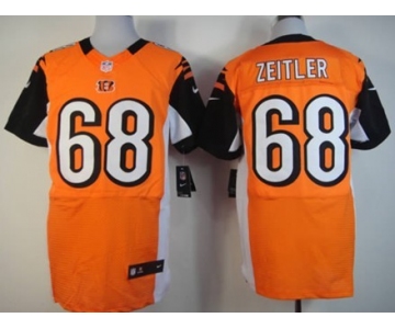 Nike Cincinnati Bengals #68 Kevin Zeitler Orange Elite Jersey