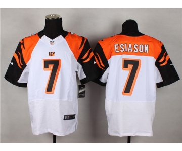 Nike Cincinnati Bengals #7 Boomer Esiason White Elite Jersey