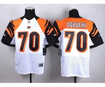 Nike Cincinnati Bengals #70 Cedric Ogbuehi  White Elite Jersey