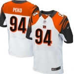 Nike Cincinnati Bengals #94 Domata Peko White Elite Jersey